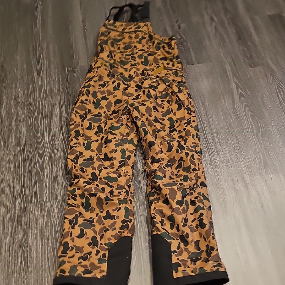 Eddie Bauer Green and Brown Camouflage Jumpsuit
